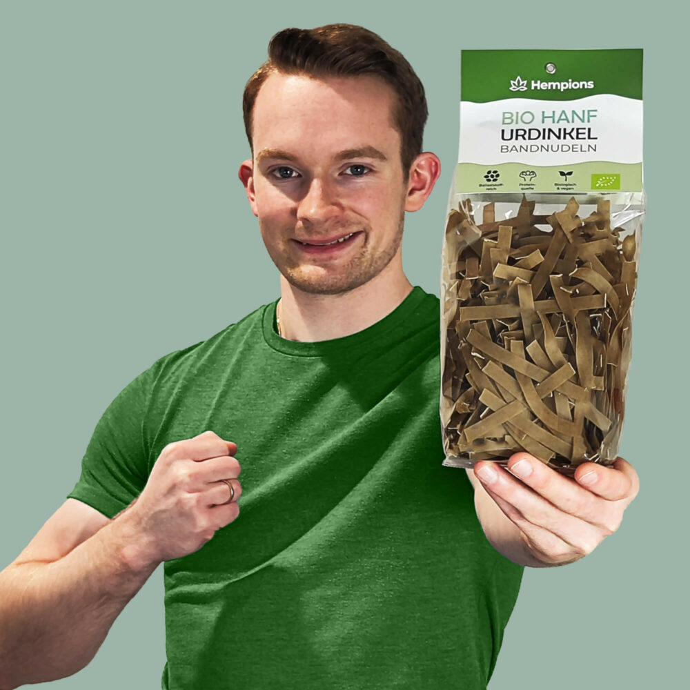 Bio Hanf Urdinkel Bandnudeln Model Shot