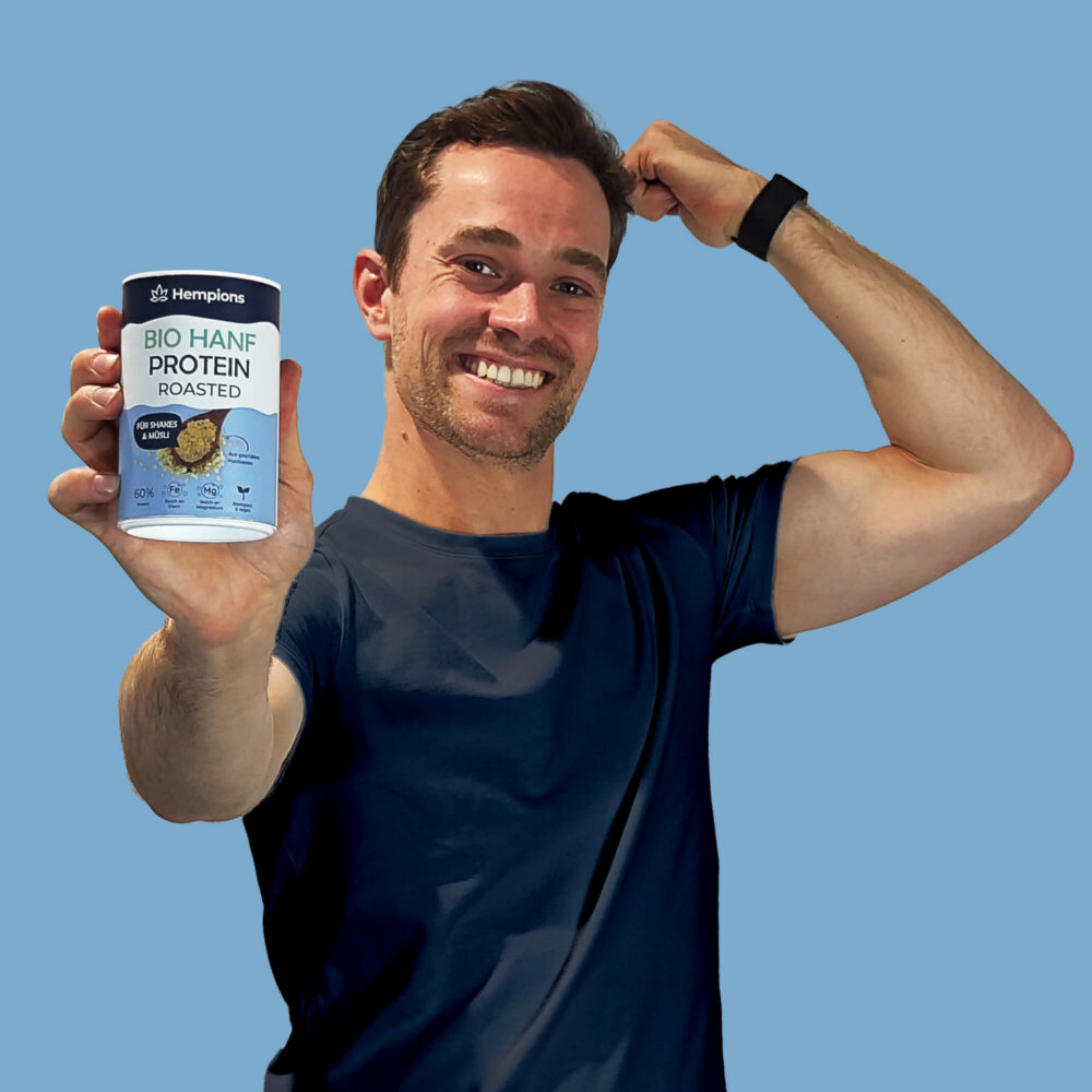 Bio Hanfprotein Roasted Model Shot