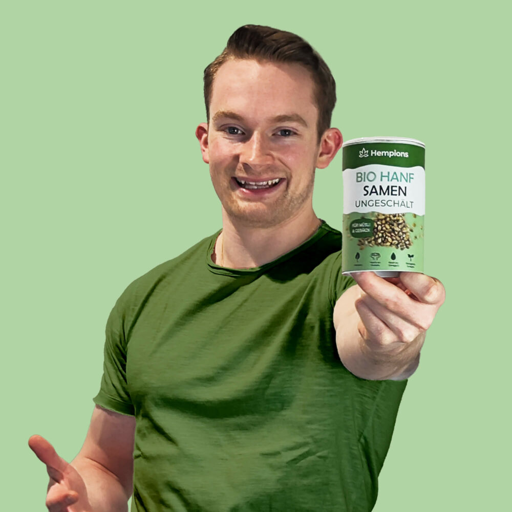 Bio Hanfsamen ungeschaelt Model Shot