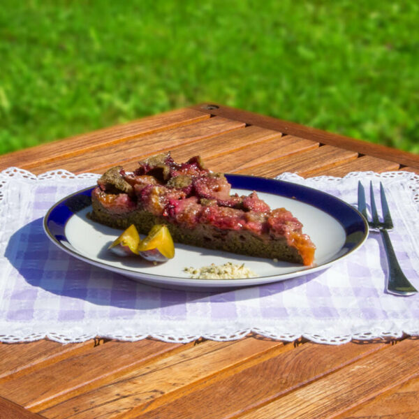 Hemp Plum Cake