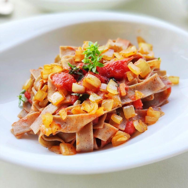 Hemp pasta allamatriciana