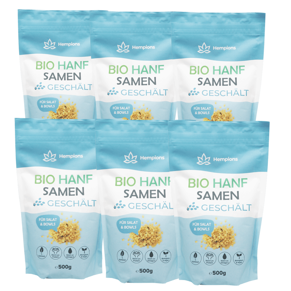 Hempions 9120095940393 Hanfsamen geschaelt 6x500g