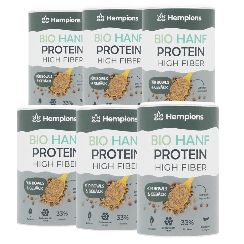 Hempions 9120095940508 Hanfprotein High Fiber 6x175g