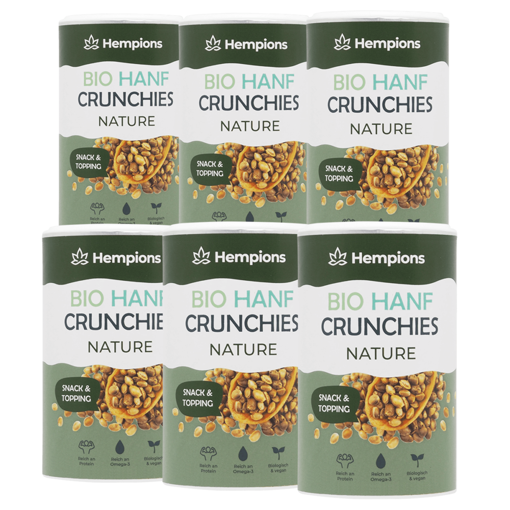 Hempions 9120095940706 Hanf Crunchies Natur 6x200g